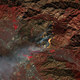 A false color image of the Creek Fire burning in the San Fernando Valley. Image: Pierre Markuse/Flickr